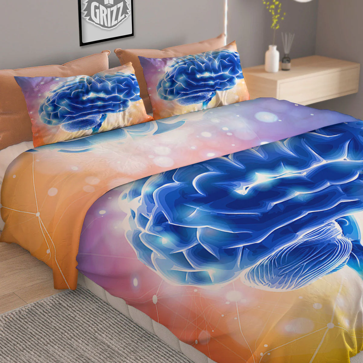 Human Brain Duvet Cover Bedding Set - Image 2