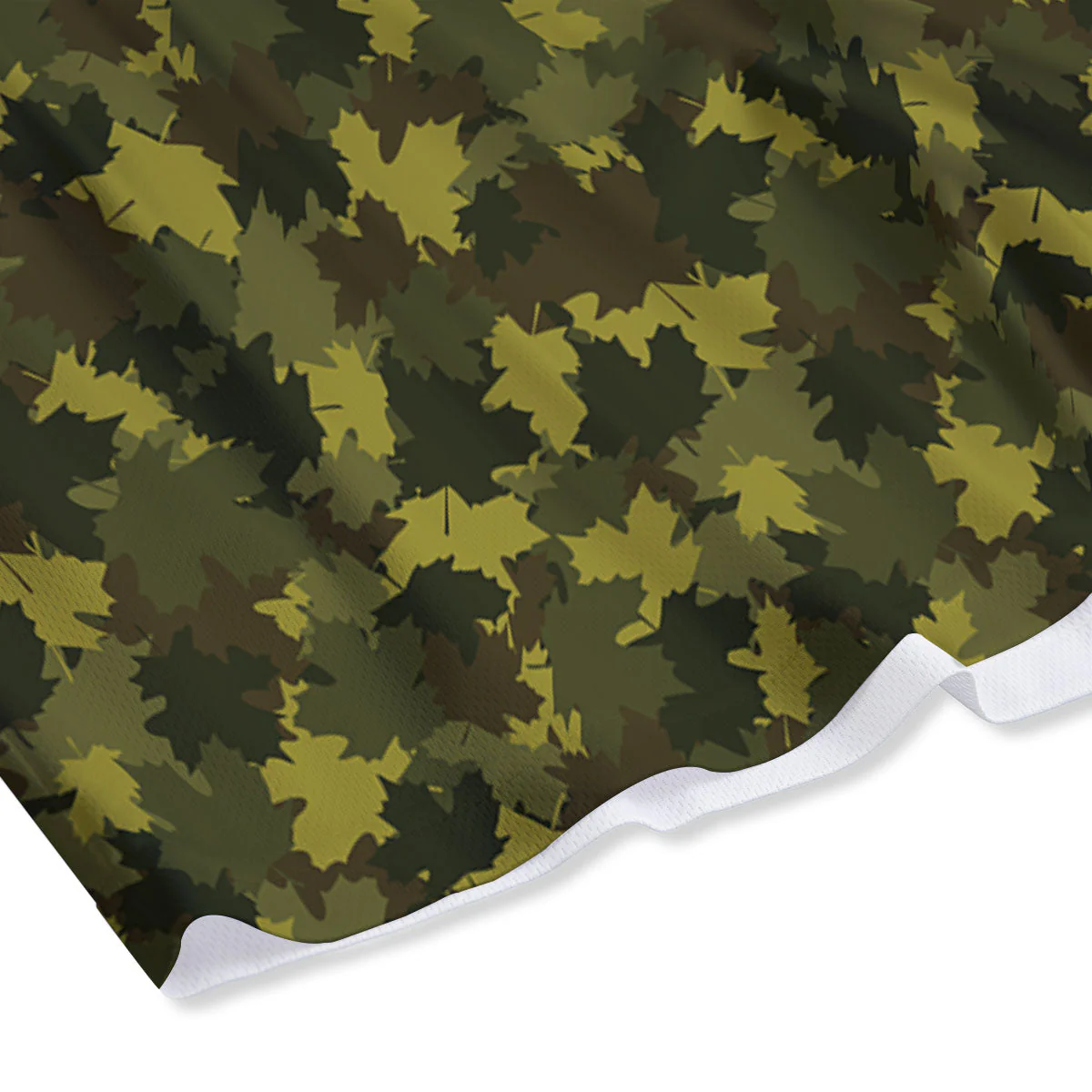 Hunting Camouflage Fall Leaves Print Mesh Shorts - Image 4