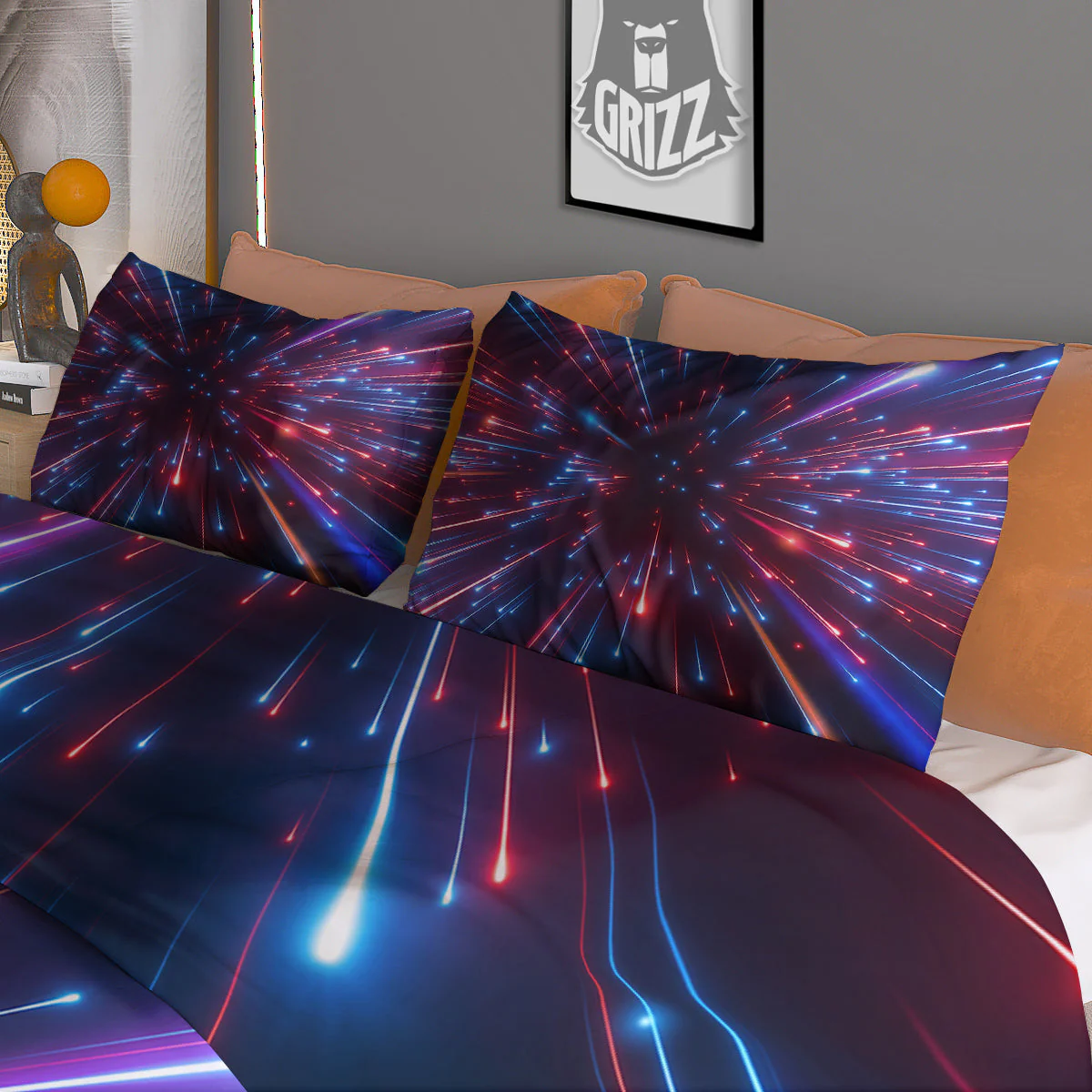 Hyperspace Cosmic Print Duvet Cover Bedding Set - Image 3