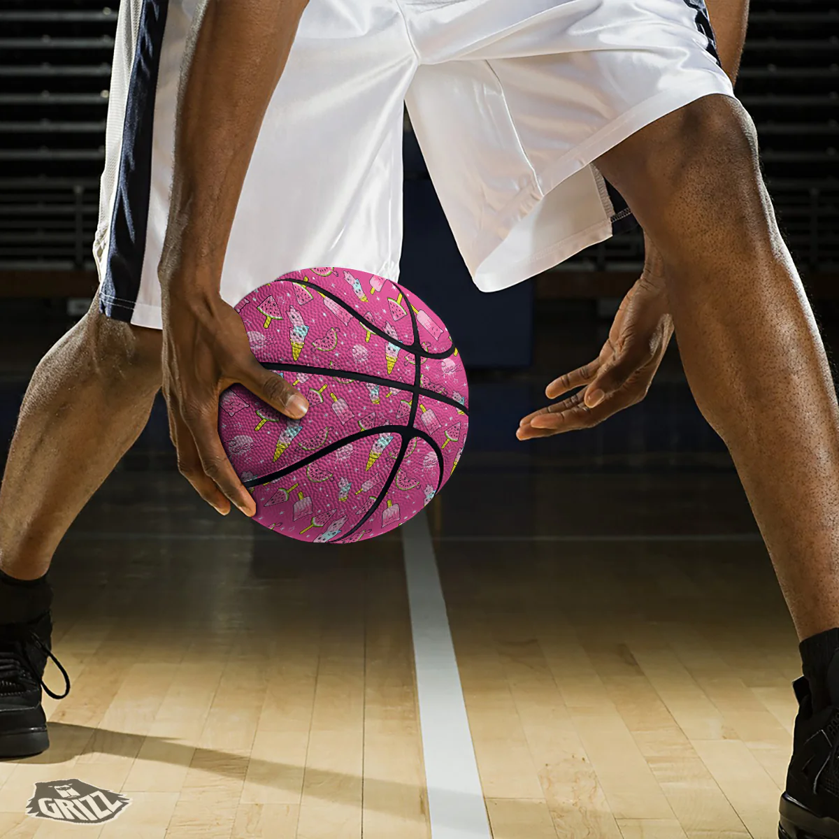 Ice Cream Cute Print Pattern Basketball - Image 3