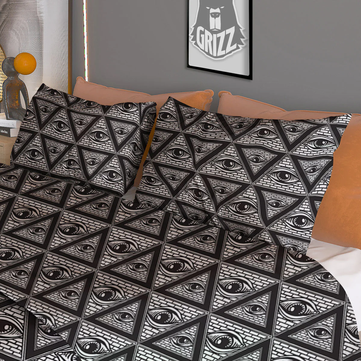 Illuminati Print Pattern Duvet Cover Bedding Set - Image 3
