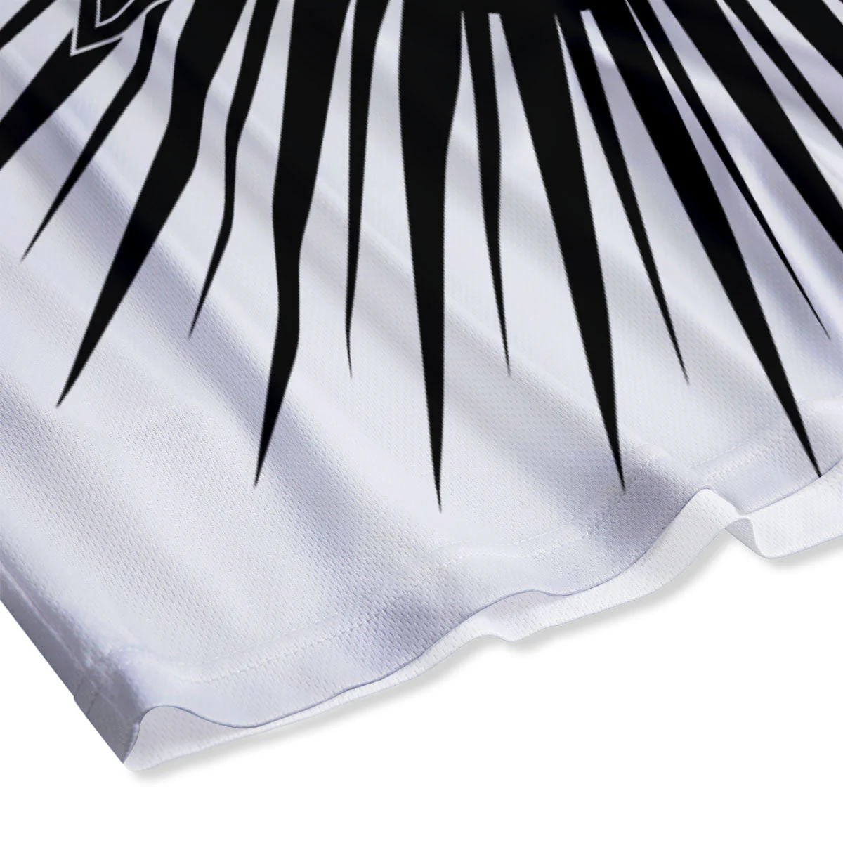 Illuminati White And Black Print Mesh Shorts - Image 4