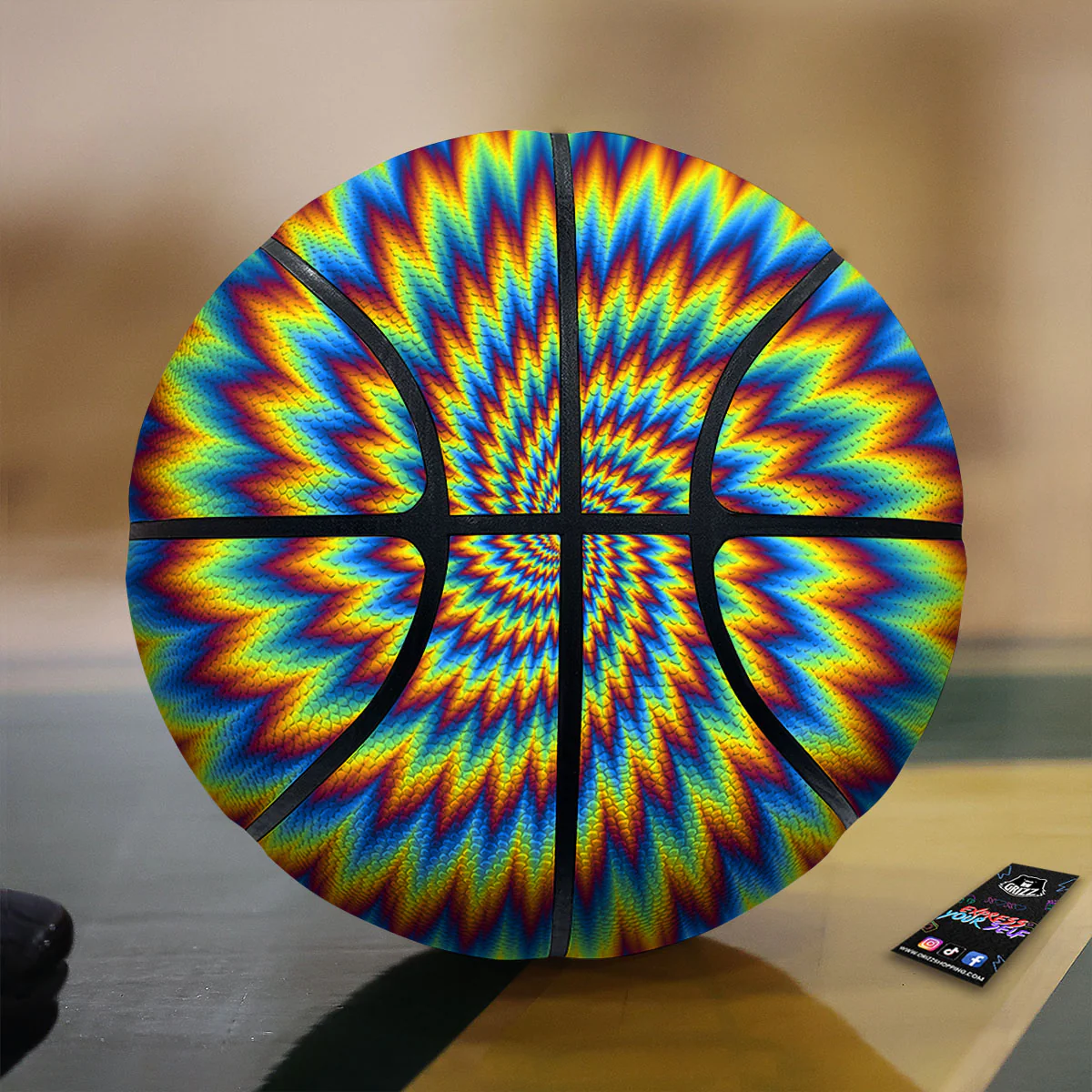 Illusion Optical Psychedelic Expansion Basketball