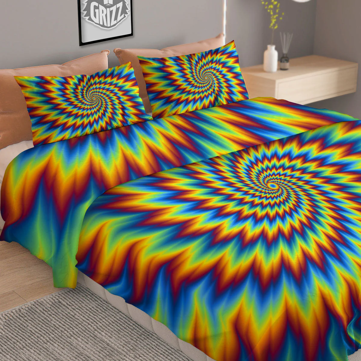 Illusion Optical Psychedelic Expansion Duvet Cover Bedding Set - Image 2