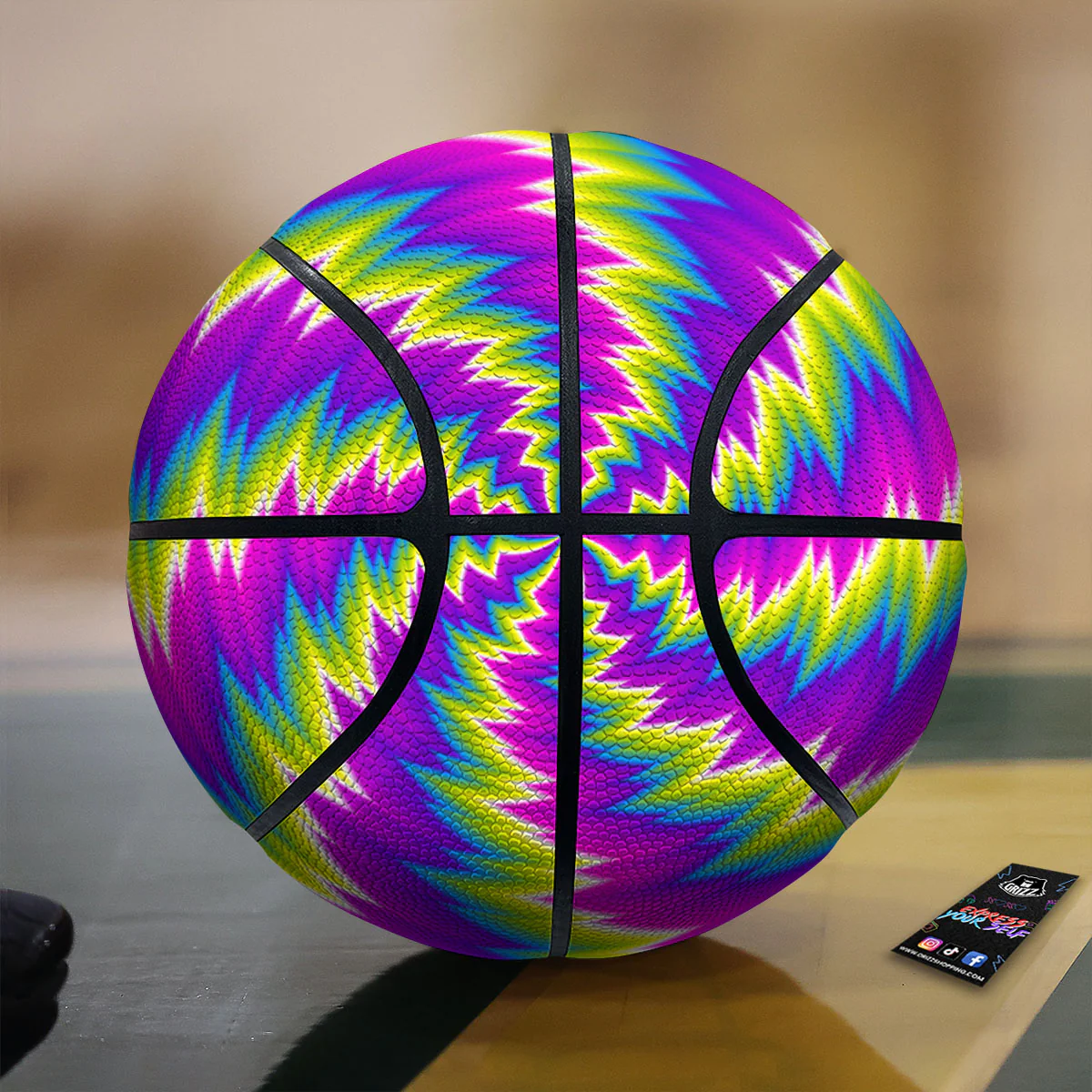 Illusion Optical Psychedelic Radiant Basketball