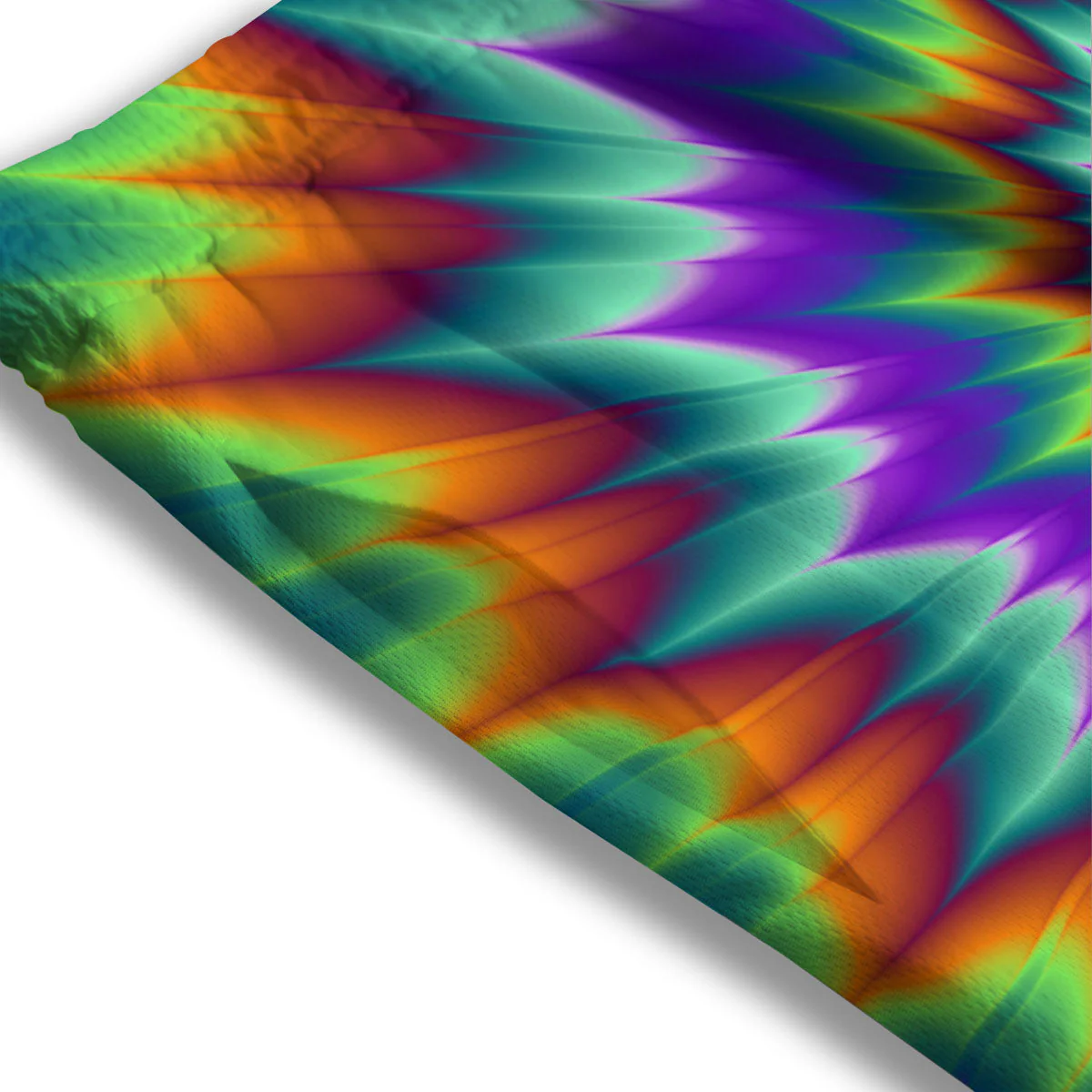 Illusion Optical Psychedelic Spiral Mesh Shorts - Image 3