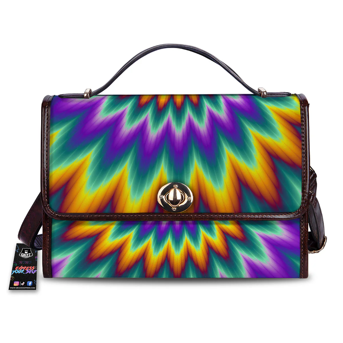 Illusion Optical Rave Psychedelic Women's Satchel Bag