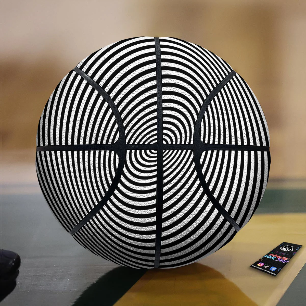 Illusion Swirl Optical Print Basketball