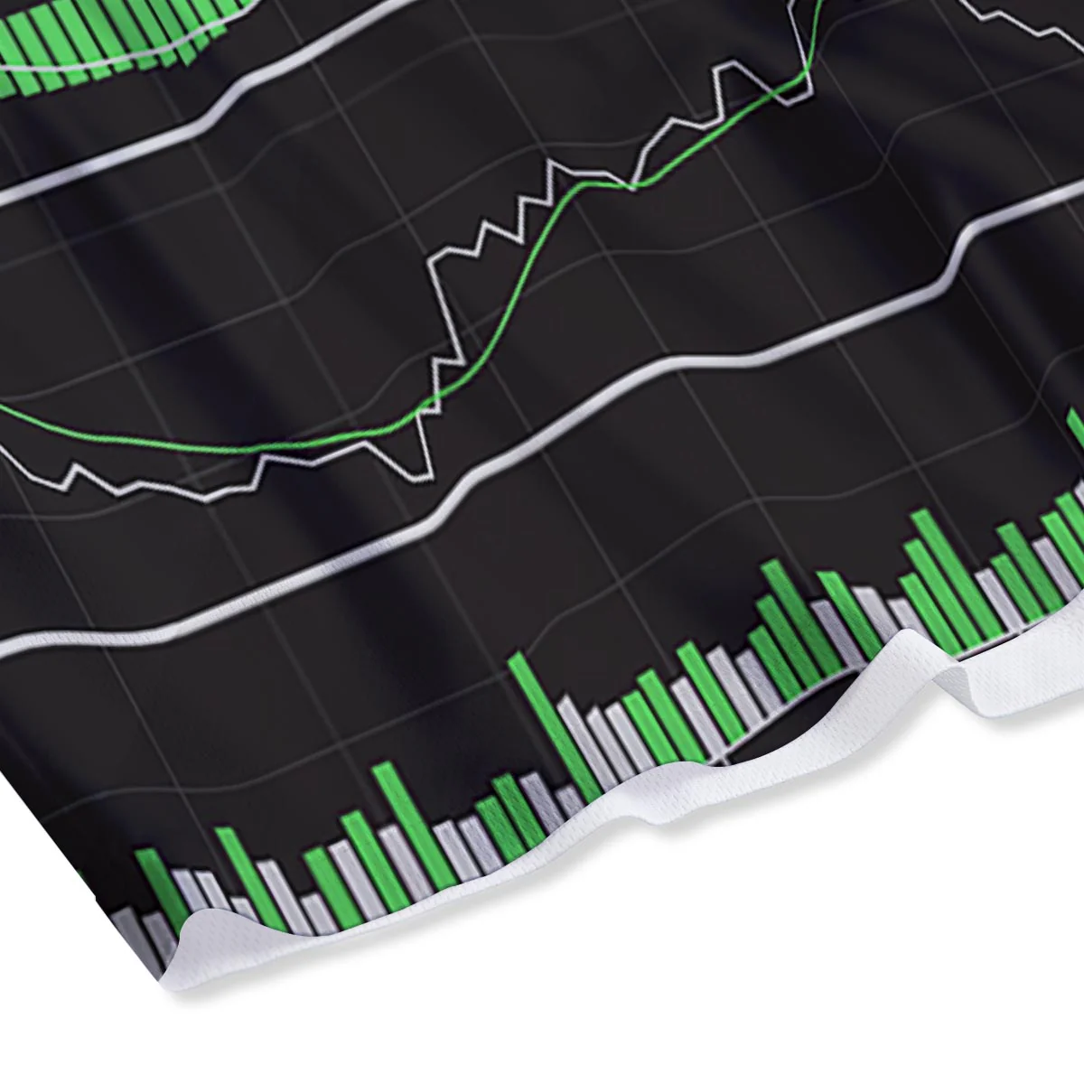 Indicators And Stock Candlestick Print Mesh Shorts - Image 4