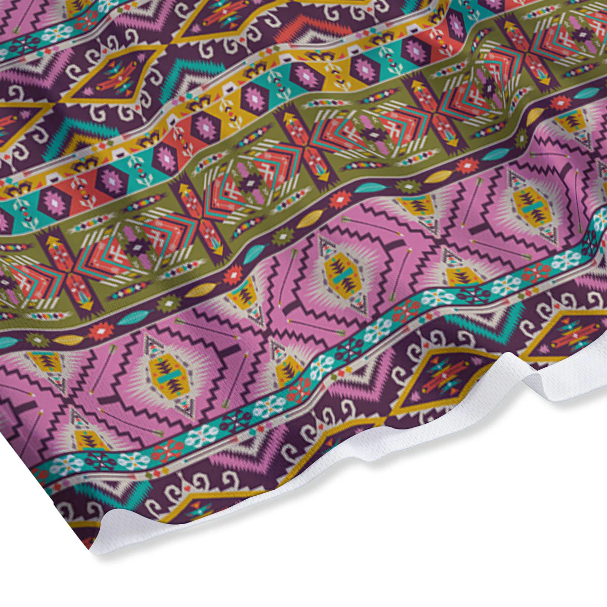 Inspired African Colorful Print Pattern Mesh Shorts - Image 4