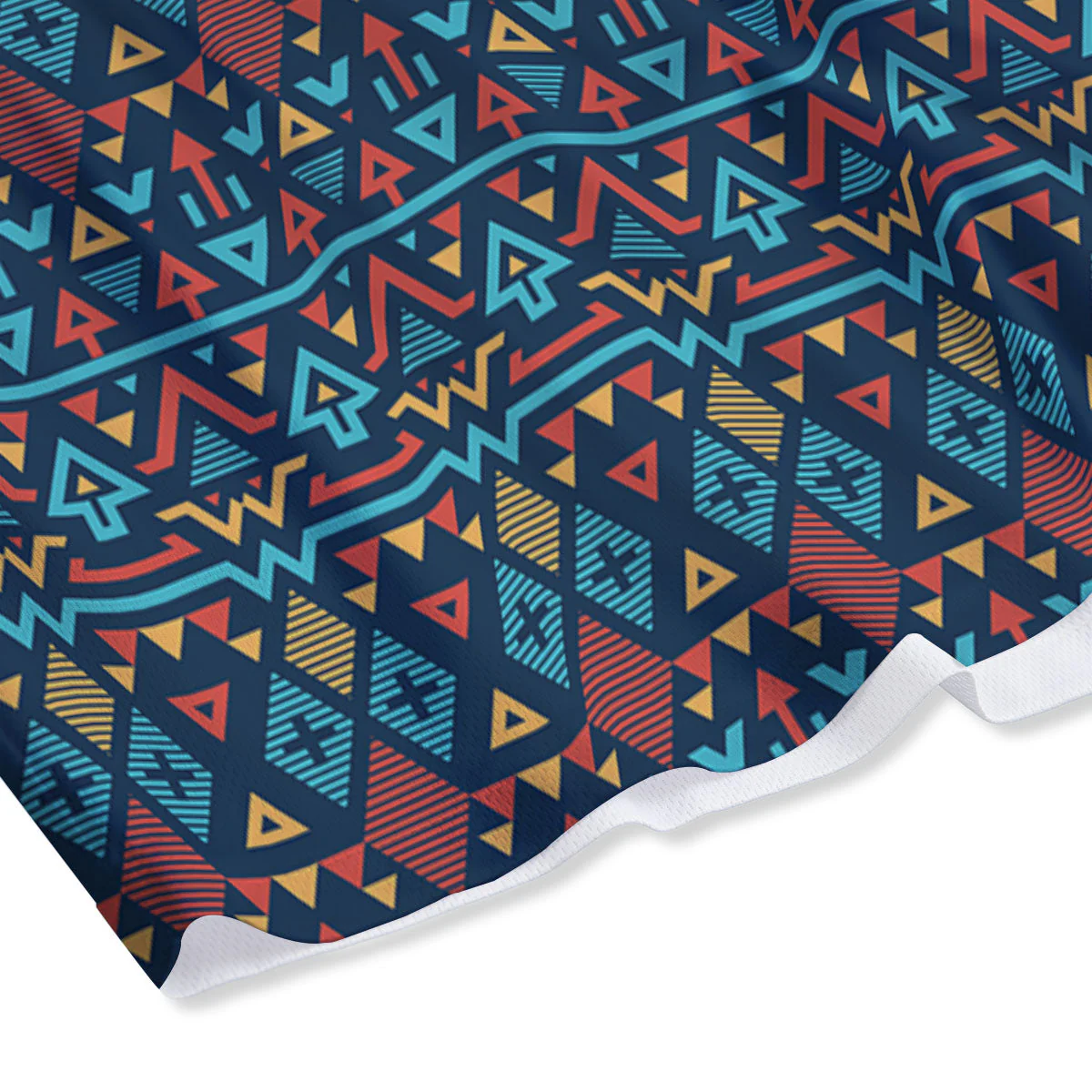 Inspired Ethnic African Print Pattern Mesh Shorts - Image 4