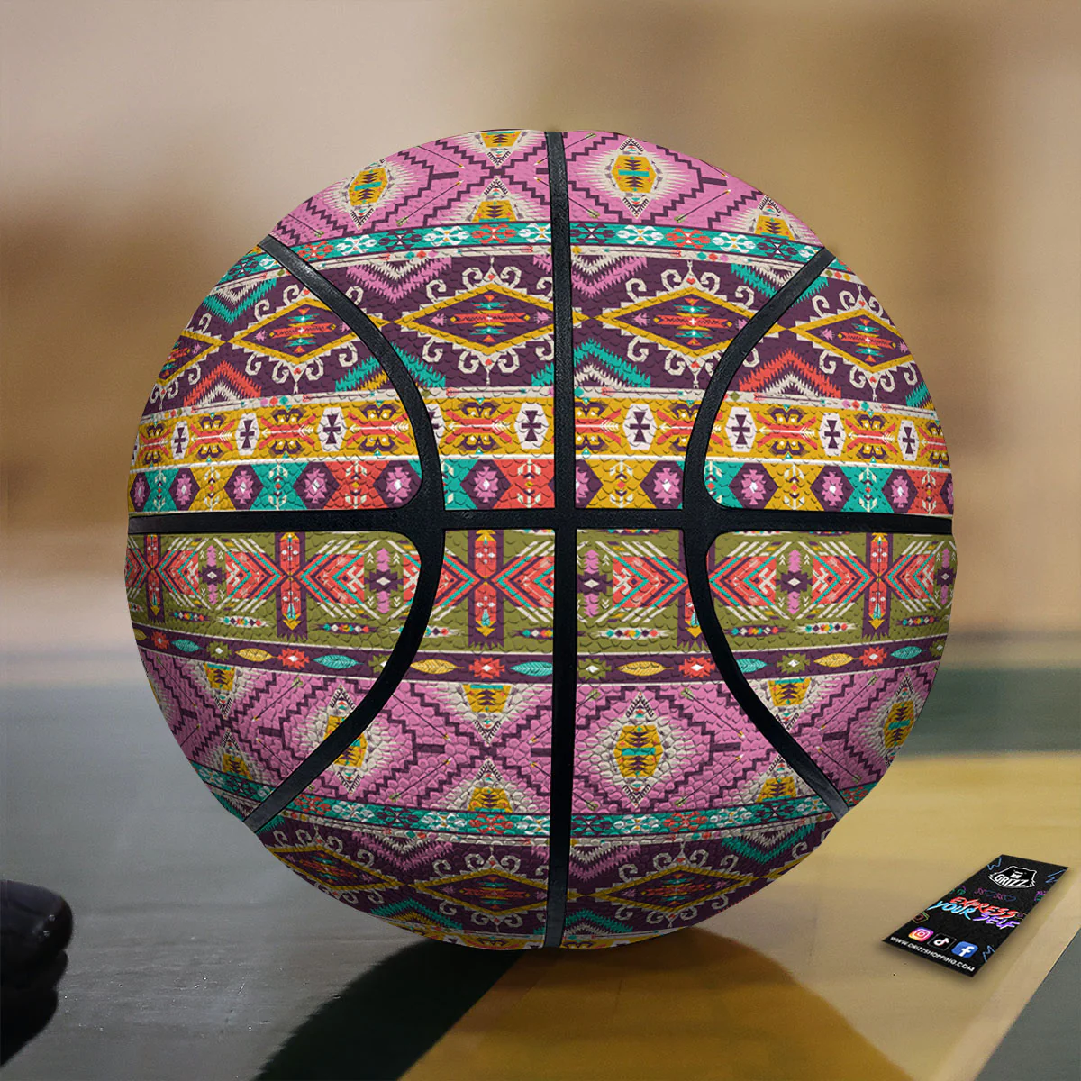 Inspired Native Print Pattern Basketball