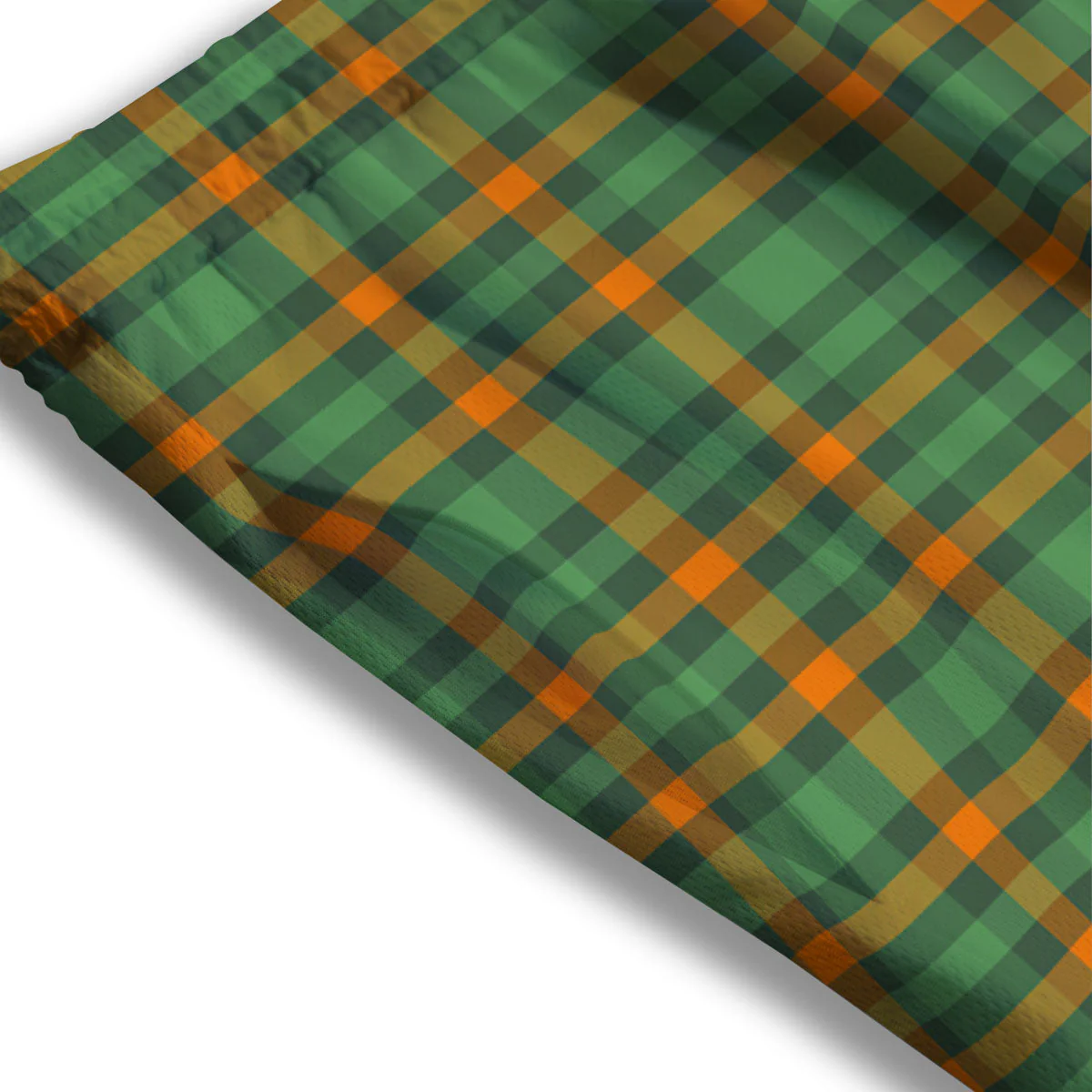 Irish Plaid Themed Print Pattern Mesh Shorts - Image 3