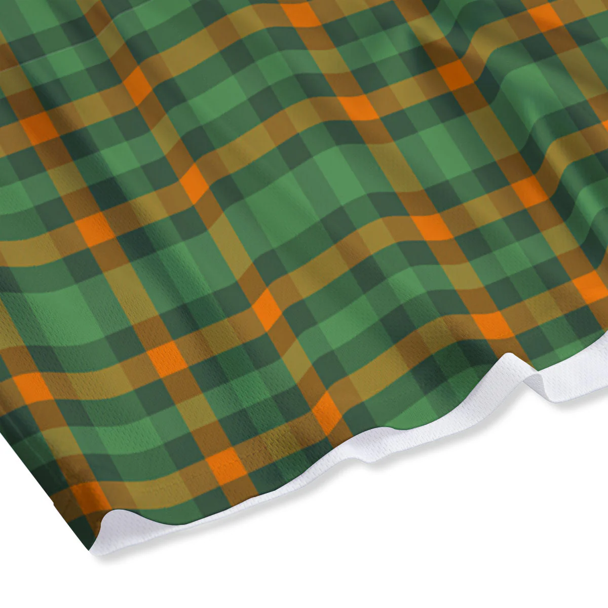 Irish Plaid Themed Print Pattern Mesh Shorts - Image 4