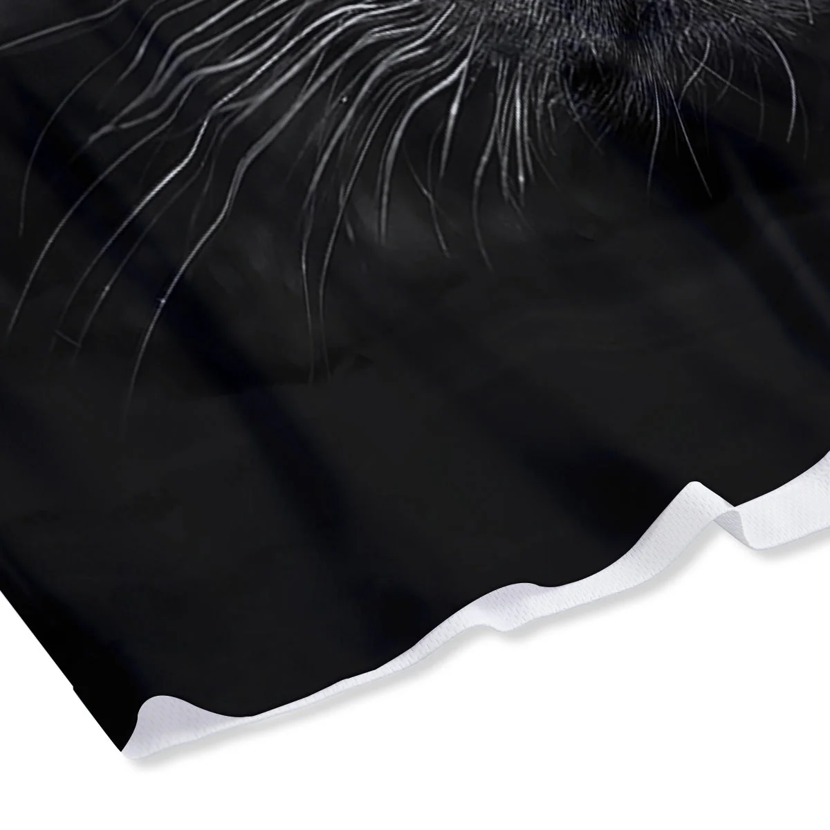 Jaguar Black Print Mesh Shorts - Image 4
