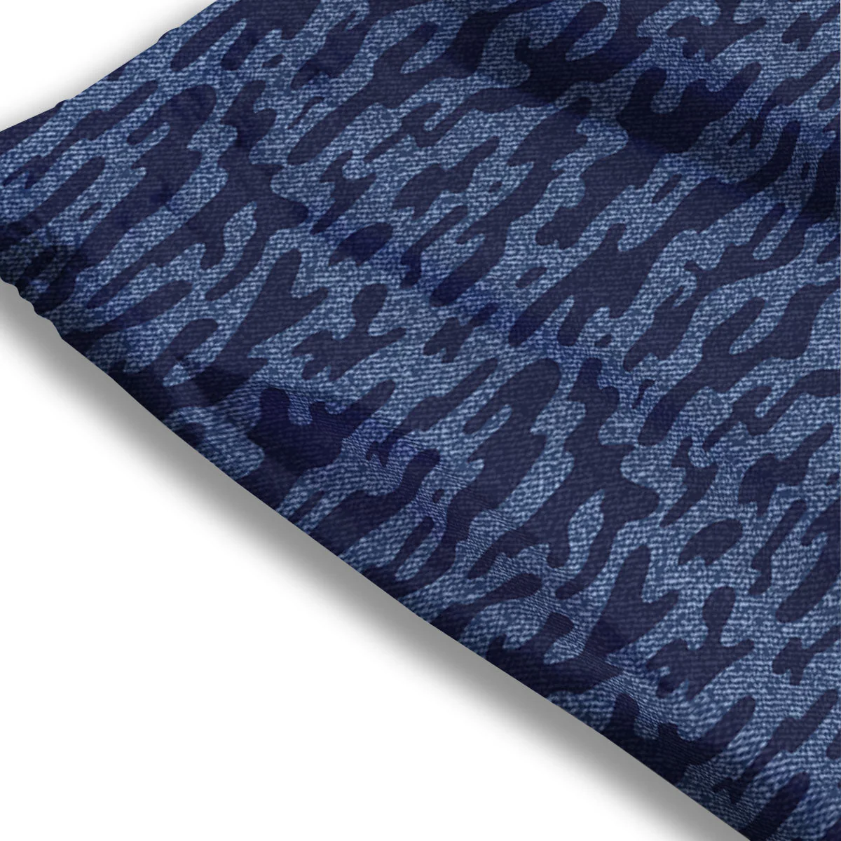 Jeans Camo Denim Print Pattern Mesh Shorts - Image 3