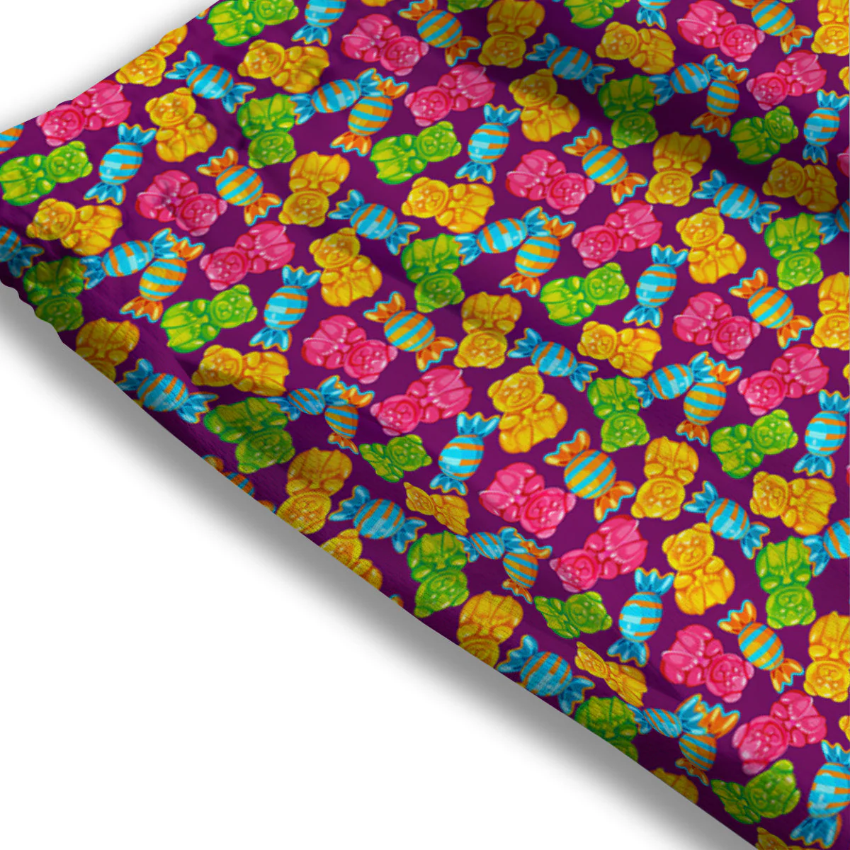 Jelly And Colorful Candy Print Mesh Shorts - Image 3
