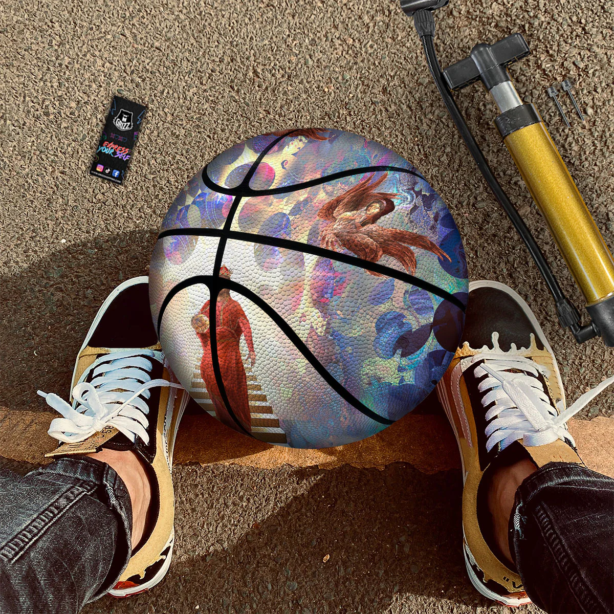 Jesus Christ From Heaven Print Basketball - Image 2