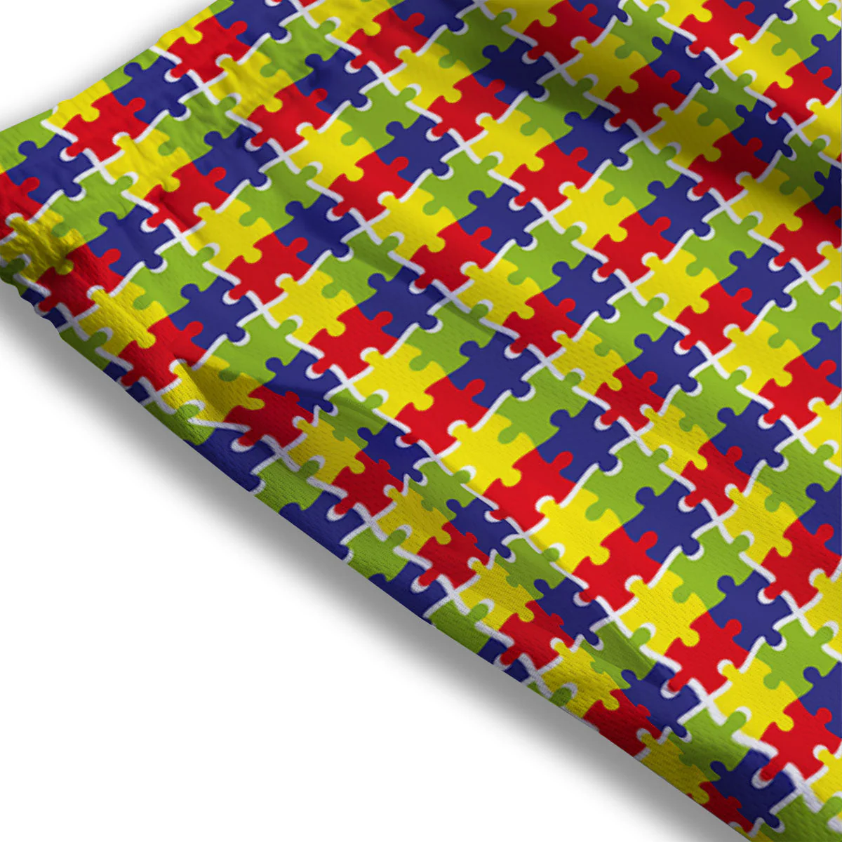 Jigsaw Autism Awareness Print Mesh Shorts - Image 3