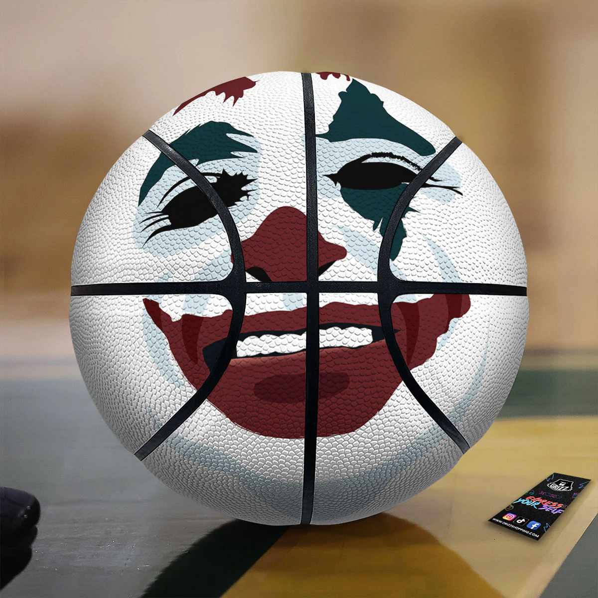 Joker Face Print Basketball