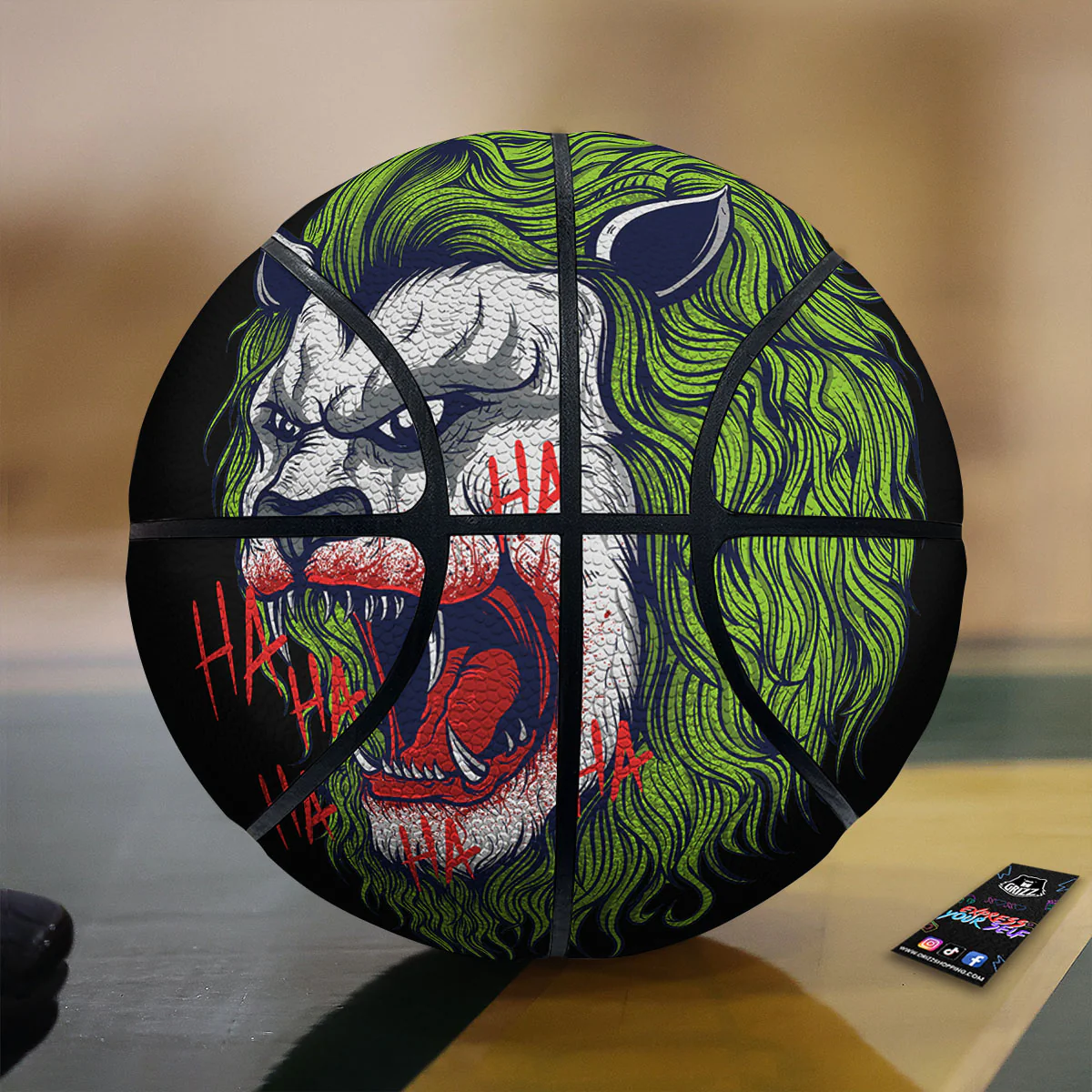 Joker Lion Print Basketball