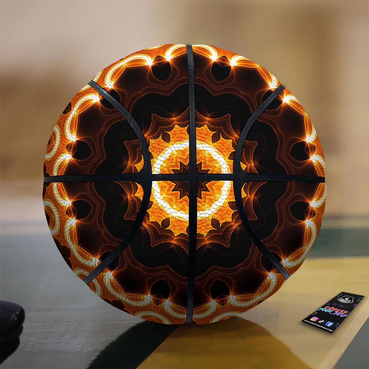 Kaleidoscope Shiny Print Basketball