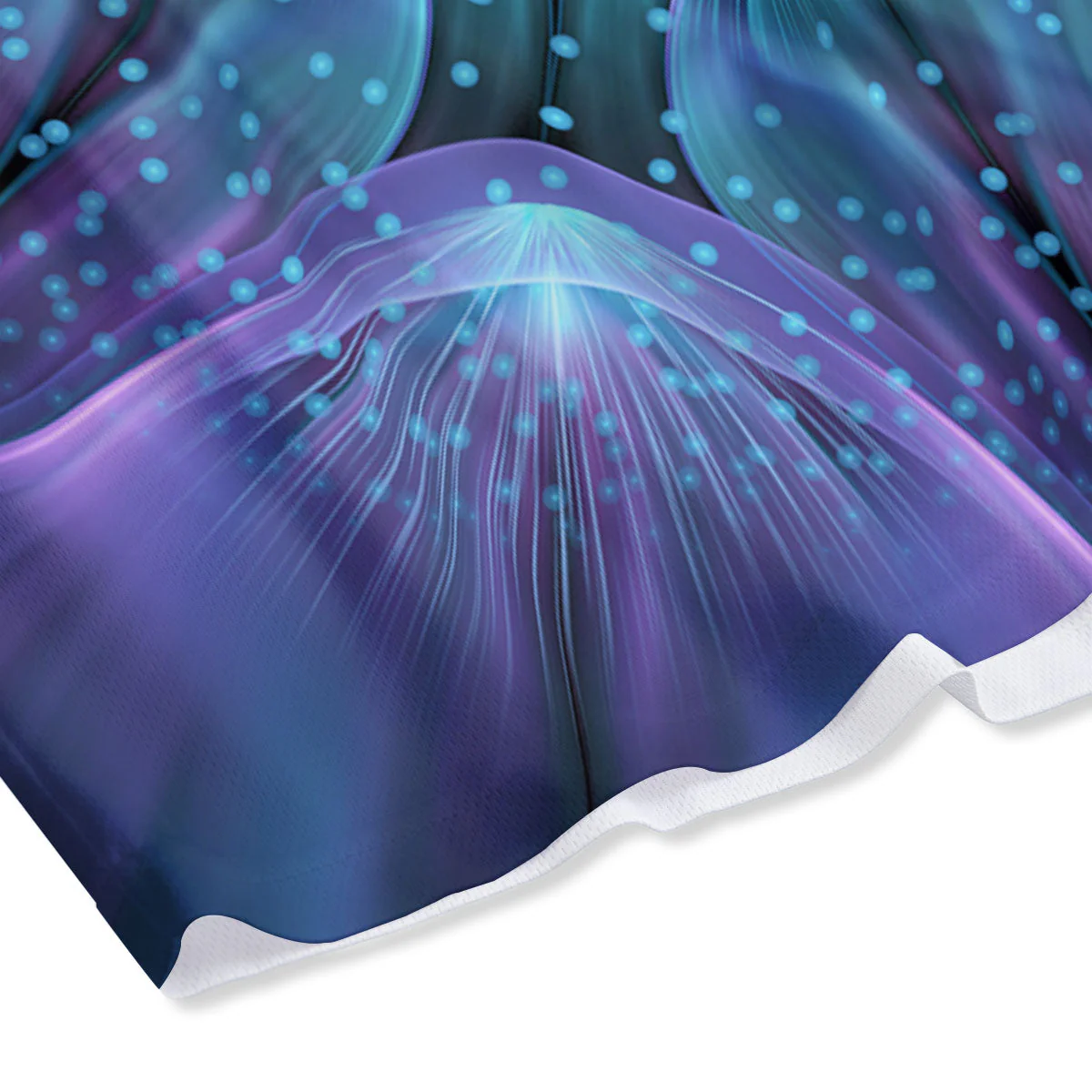 Kaleidoscope Sparkle Print Mesh Shorts - Image 4