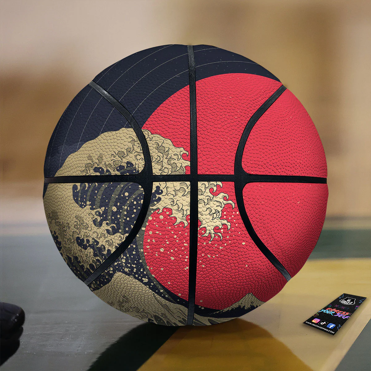 Kanagawa Wave Golden Print Basketball