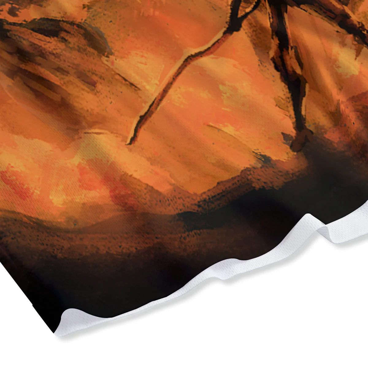 Knight Fight With Dragon Print Mesh Shorts - Image 4