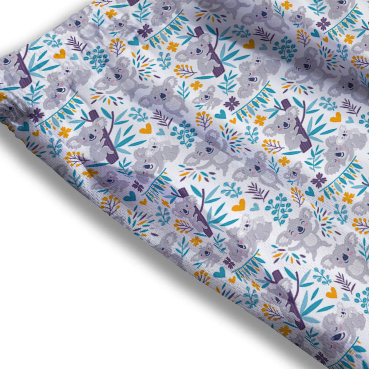 Koala Cartoon Print Pattern Mesh Shorts - Image 3