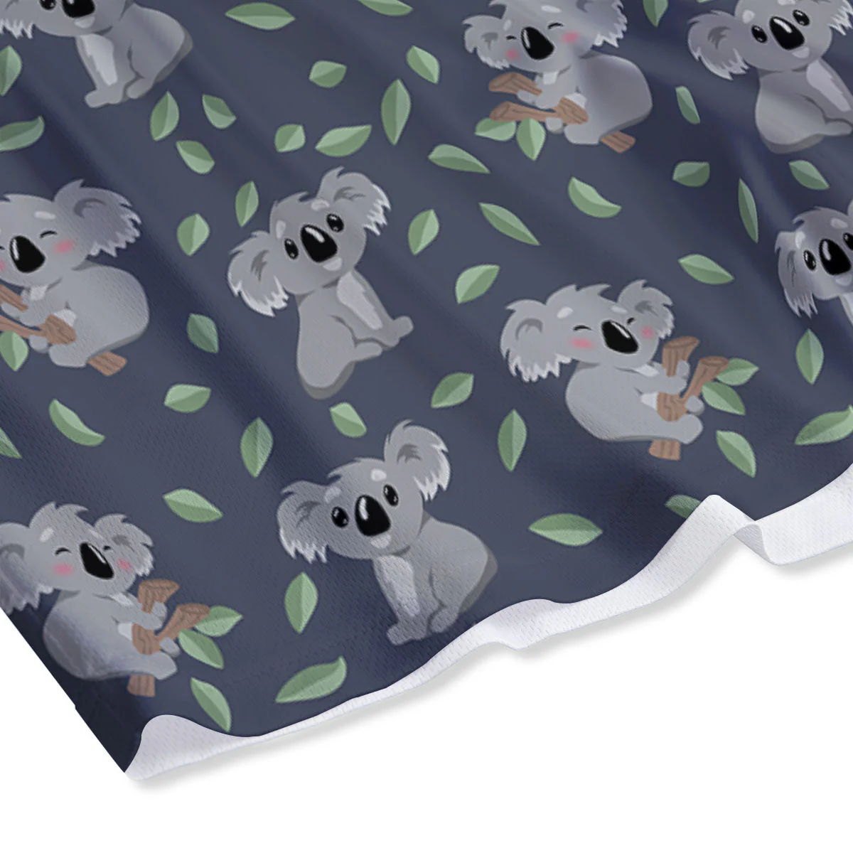 Koala Grey Print Pattern Mesh Shorts - Image 4