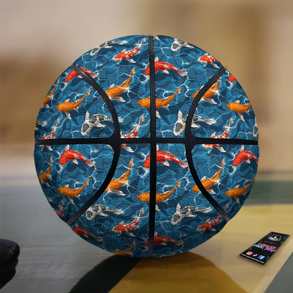 Koi Carps Print Pattern Basketball