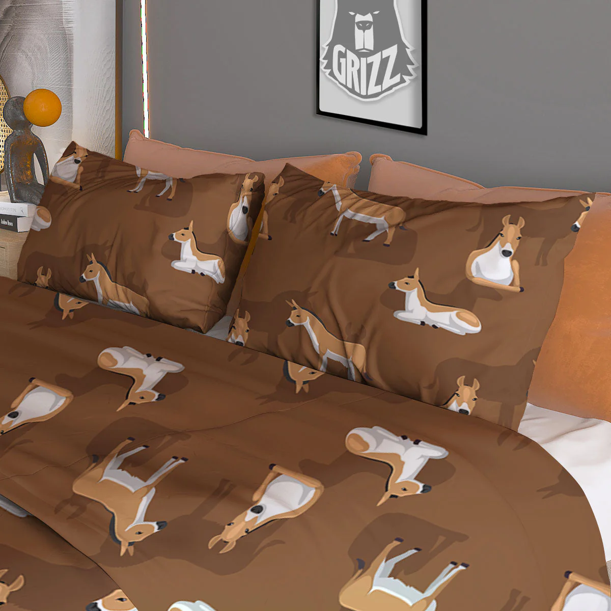 Kulan Donkey Cartoon Print Pattern Duvet Cover Bedding Set - Image 3