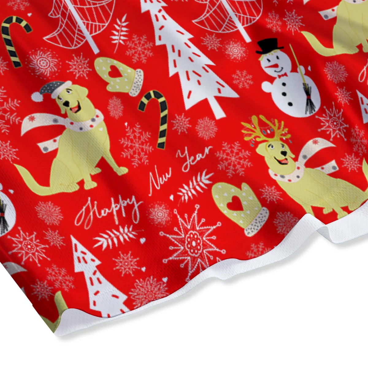 Labrador Retriever Snowman Print Pattern Mesh Shorts - Image 4