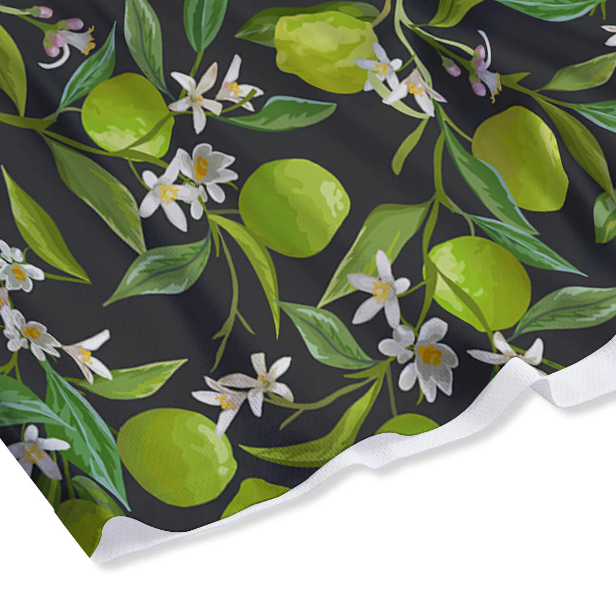 Lemon And Lime Print Pattern Mesh Shorts - Image 4