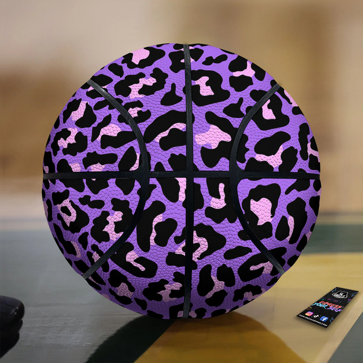 Leopard Pink And Purple Print Basketball