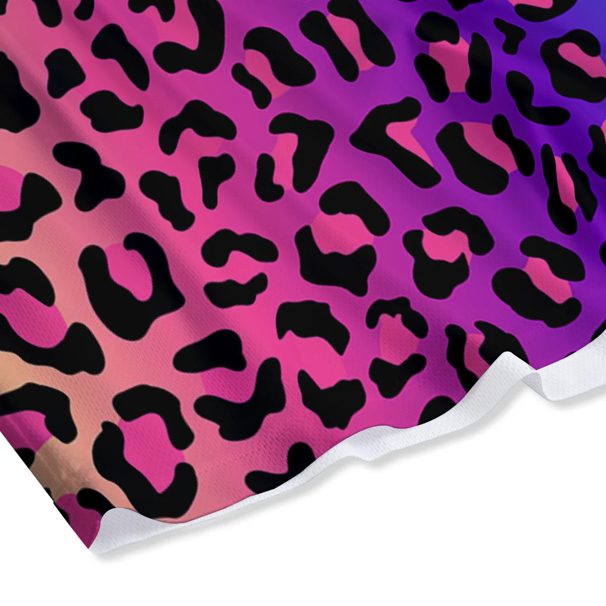 Leopard Rainbow Print Mesh Shorts - Image 4