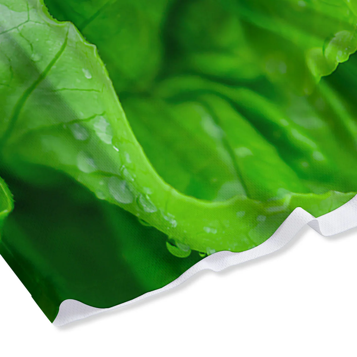 Lettuce Fresh Leaves Print Mesh Shorts - Image 4