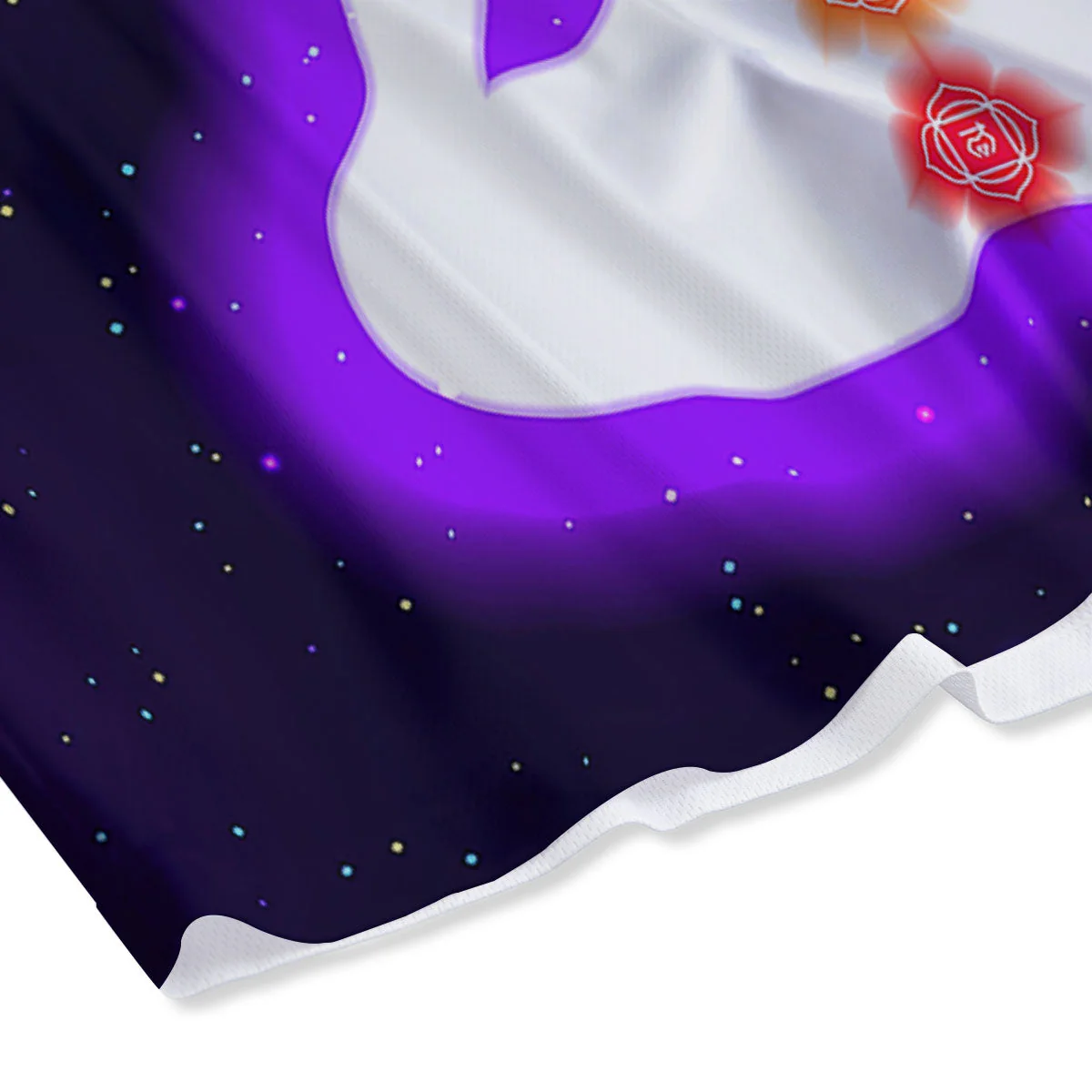 Light Of Seven Chakras Print Mesh Shorts - Image 4
