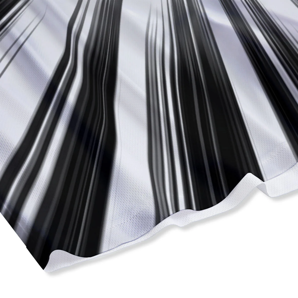 Lightspeed White And Black Print Mesh Shorts - Image 4