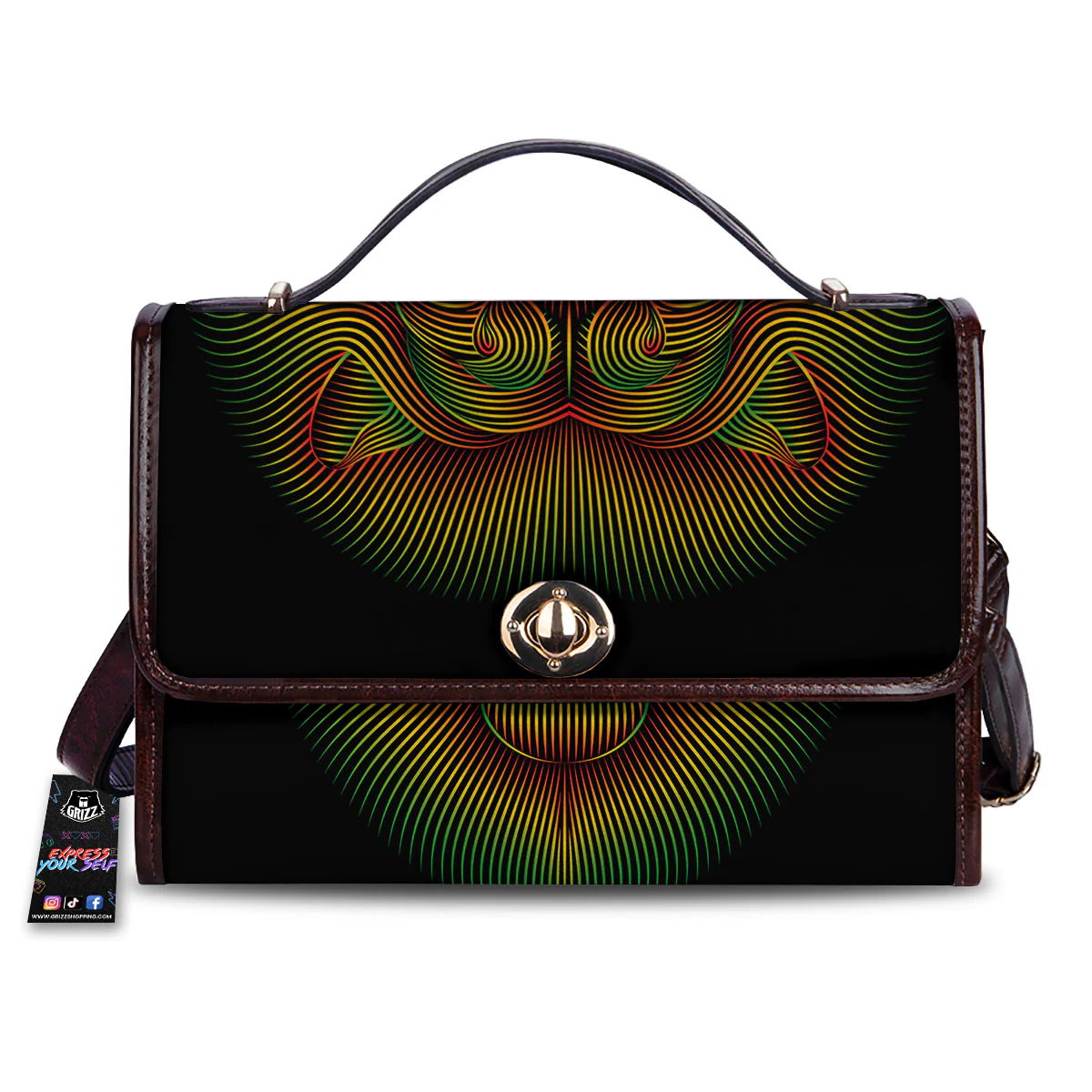 Lion Rasta Print Women's Satchel Bag