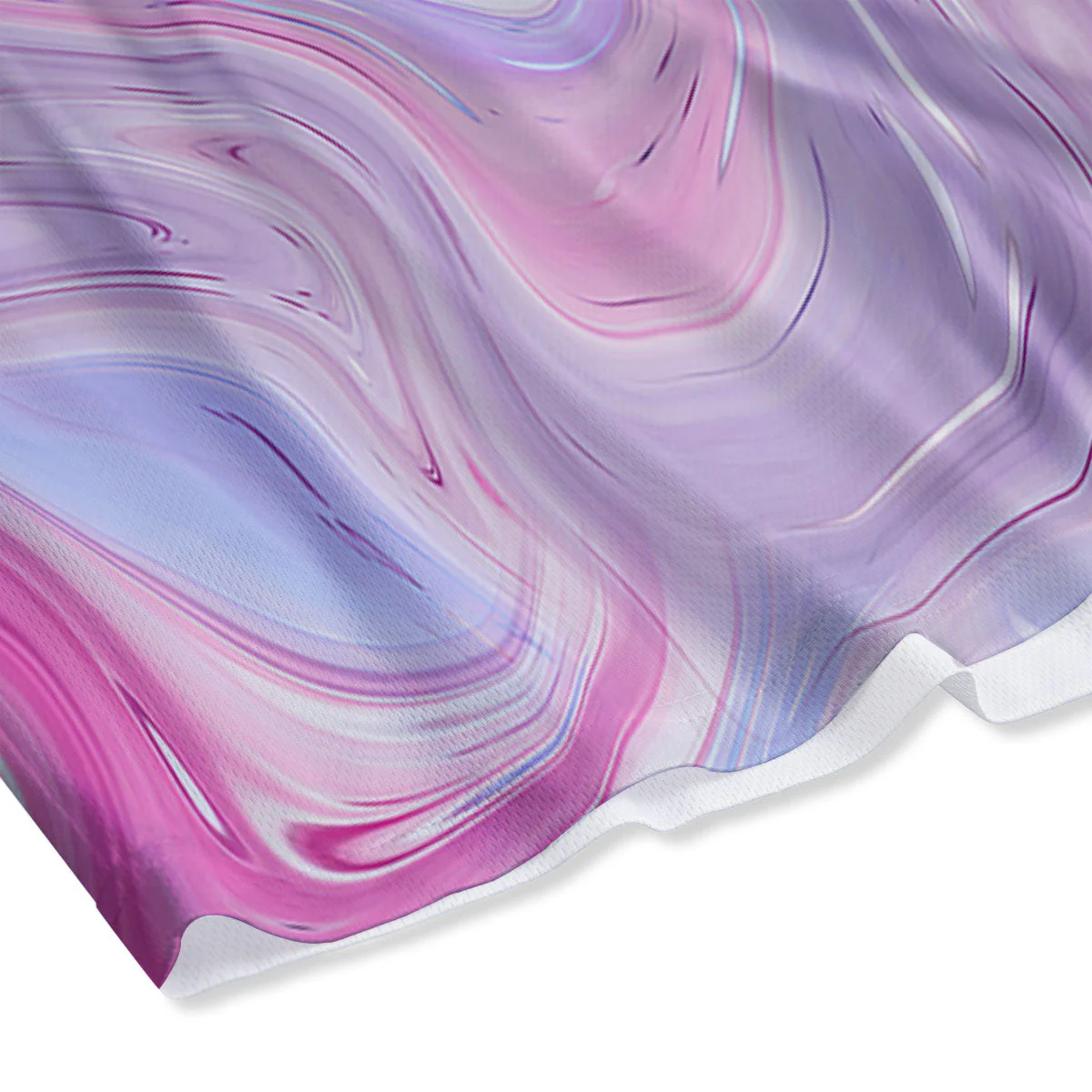 Liquid And Fluid Marble Pink Print Mesh Shorts - Image 4