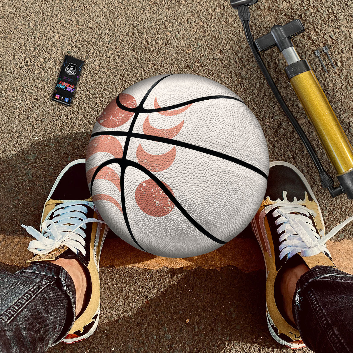 Lunar Cycle Phase Print Basketball - Image 2