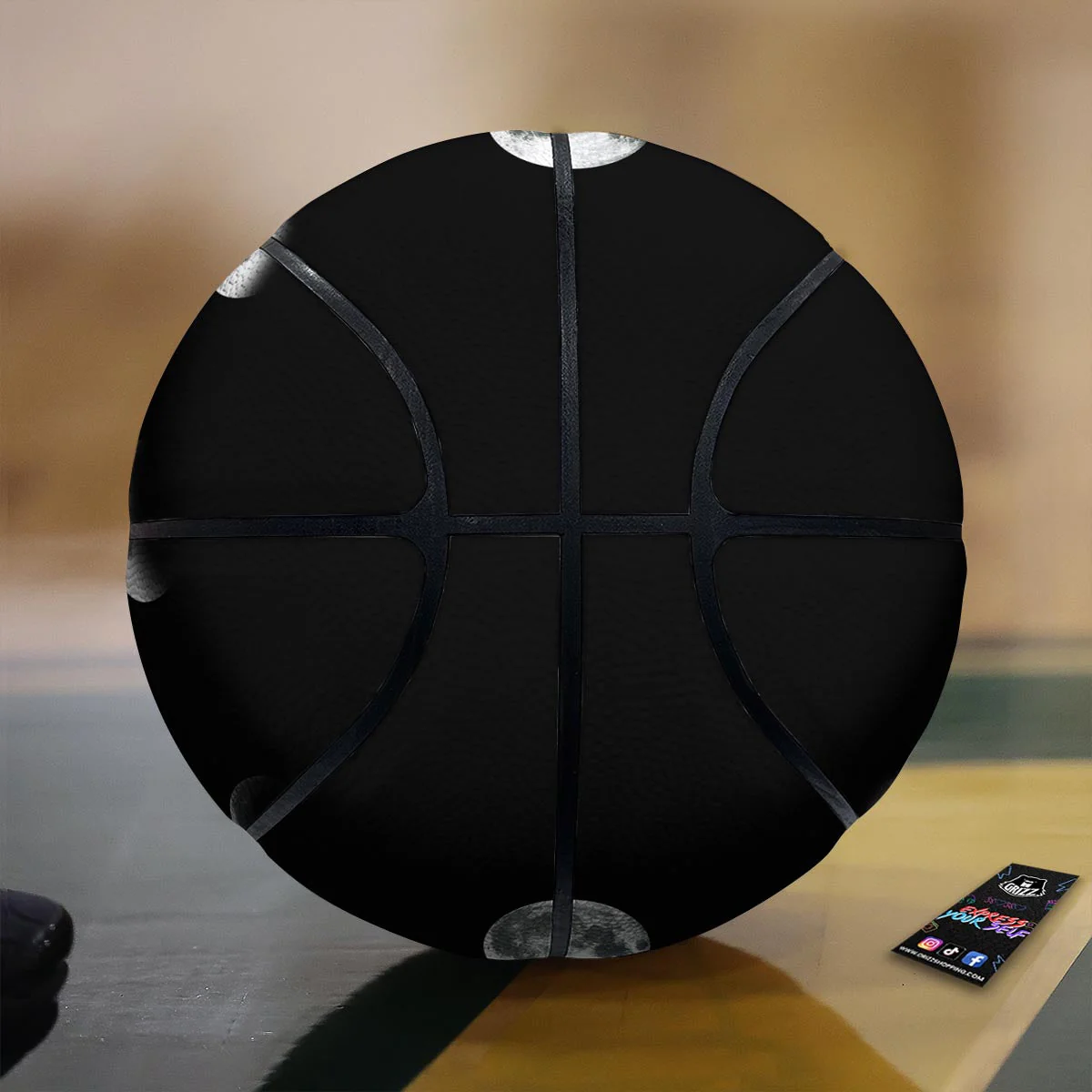 Lunar Phase Starry Sky Print Basketball