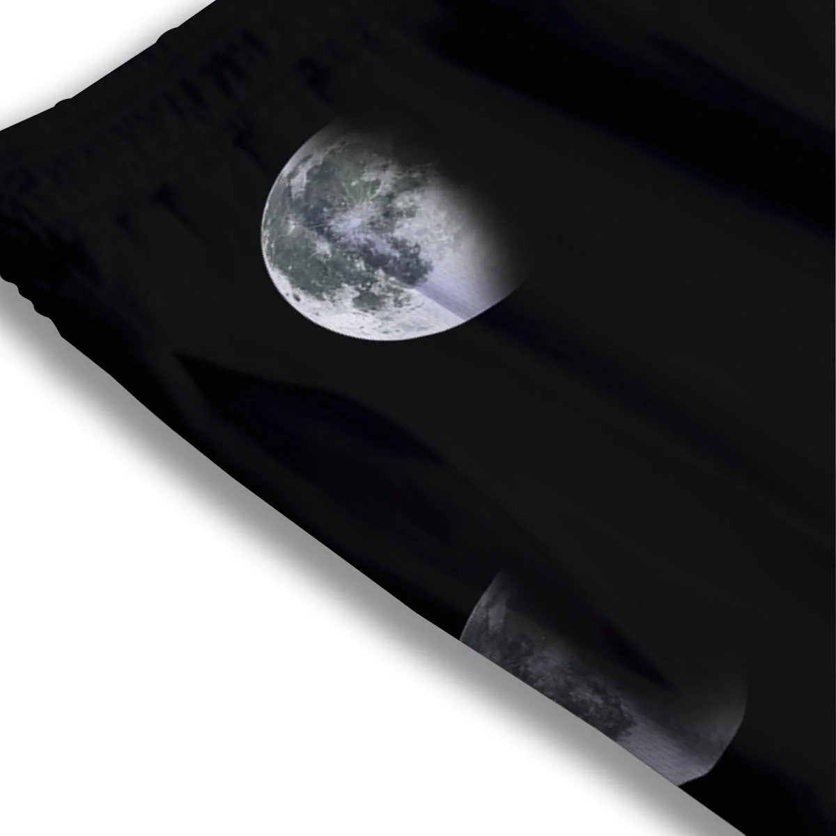 Lunar Phase Starry Sky Print Mesh Shorts - Image 3