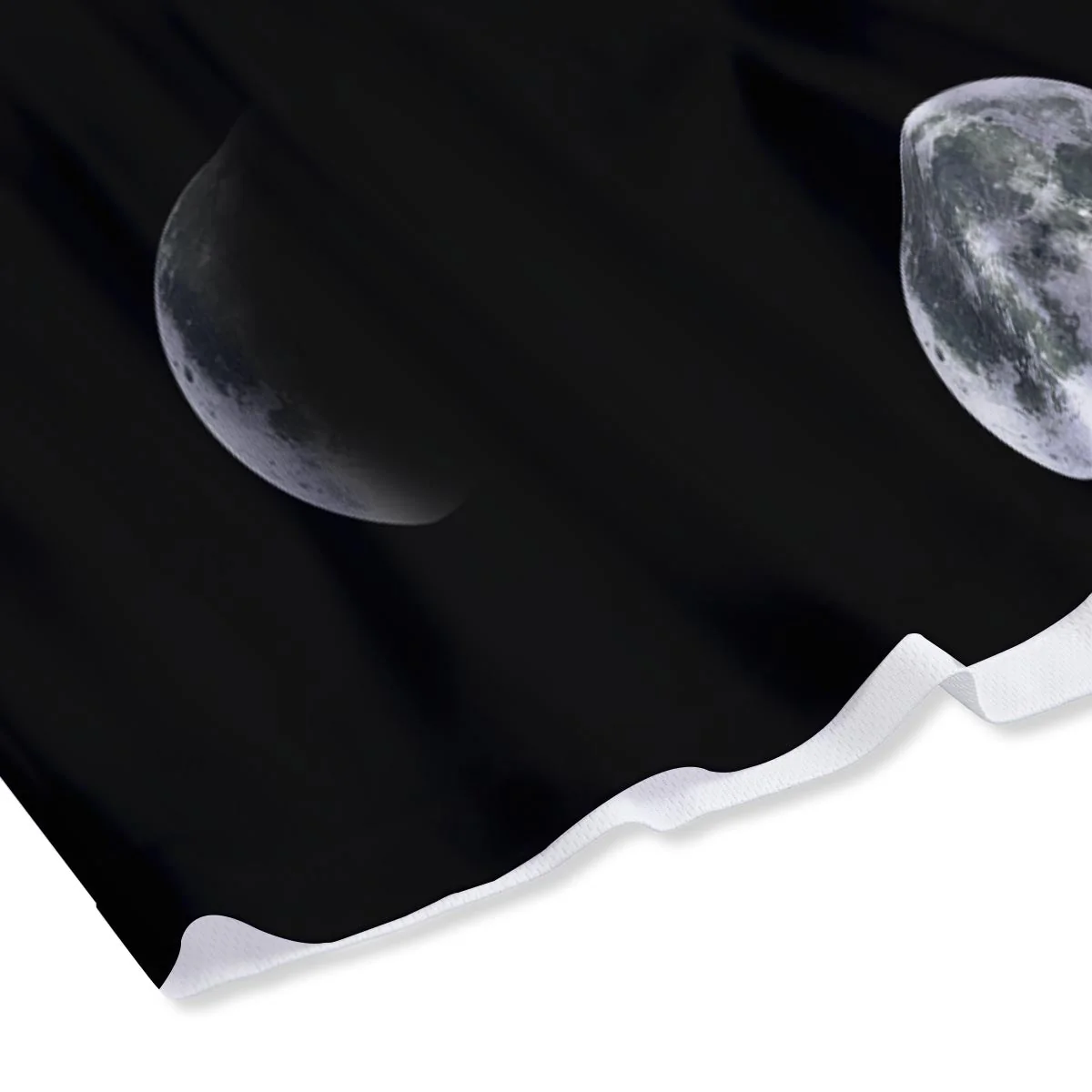 Lunar Phase Starry Sky Print Mesh Shorts - Image 4