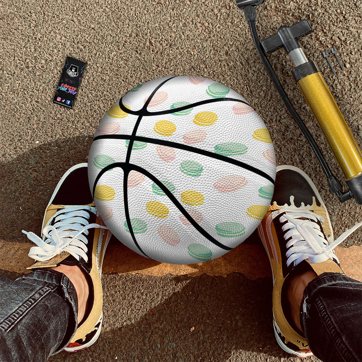 Macaron Pastel Print Pattern Basketball - Image 2