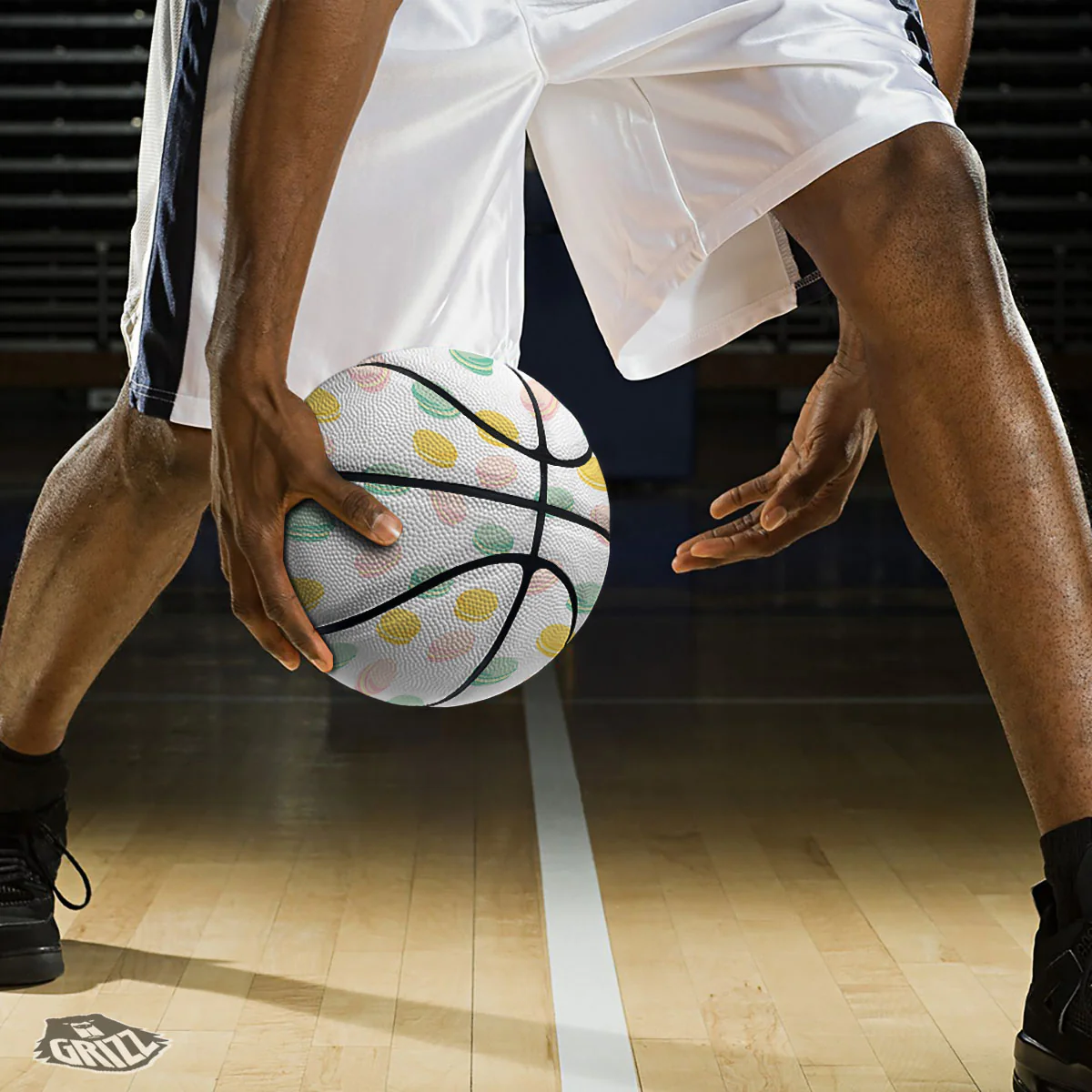 Macaron Pastel Print Pattern Basketball - Image 3