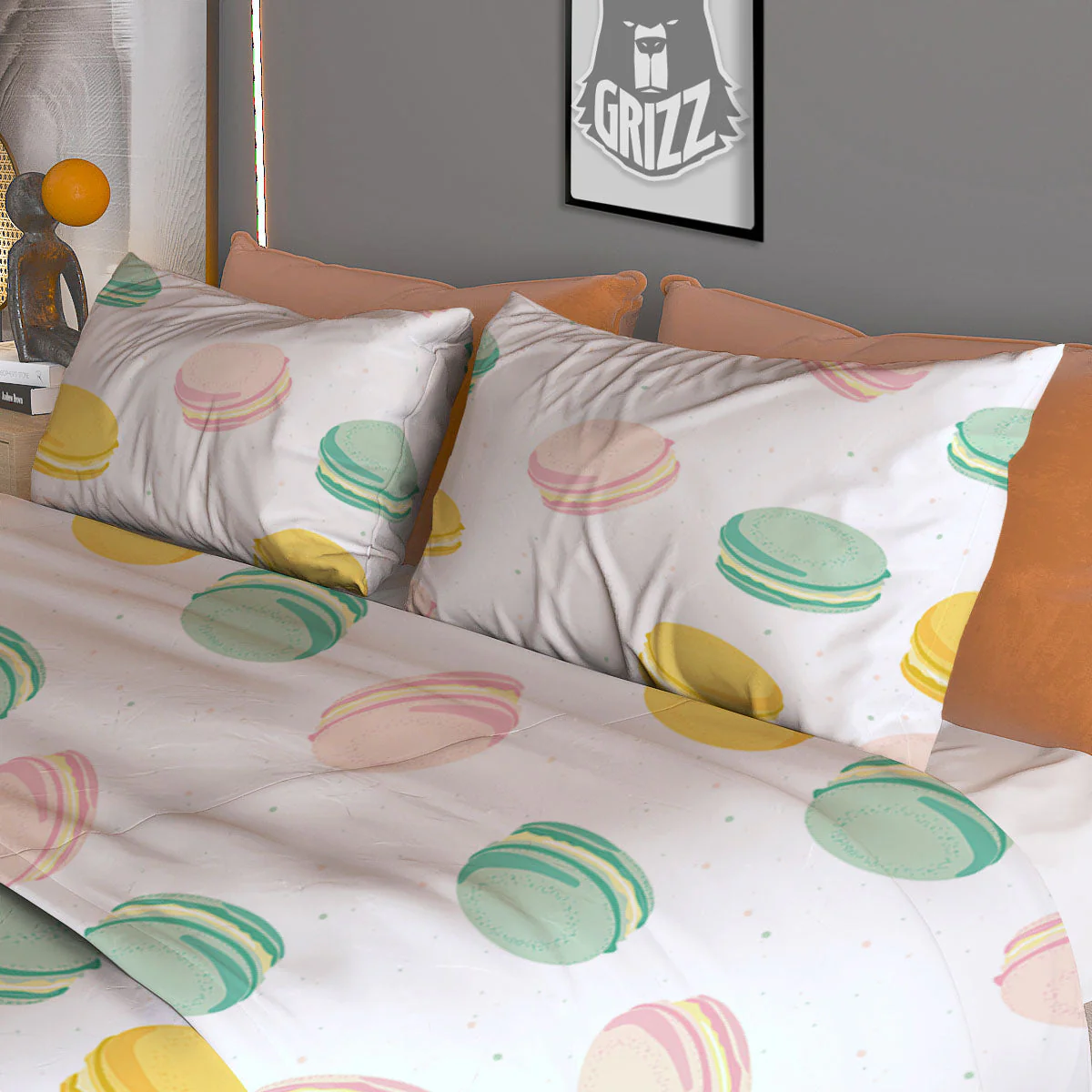 Macaron Pastel Print Pattern Duvet Cover Bedding Set - Image 3