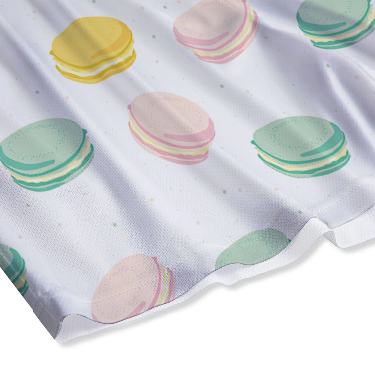 Macaron Pastel Print Pattern Mesh Shorts - Image 4